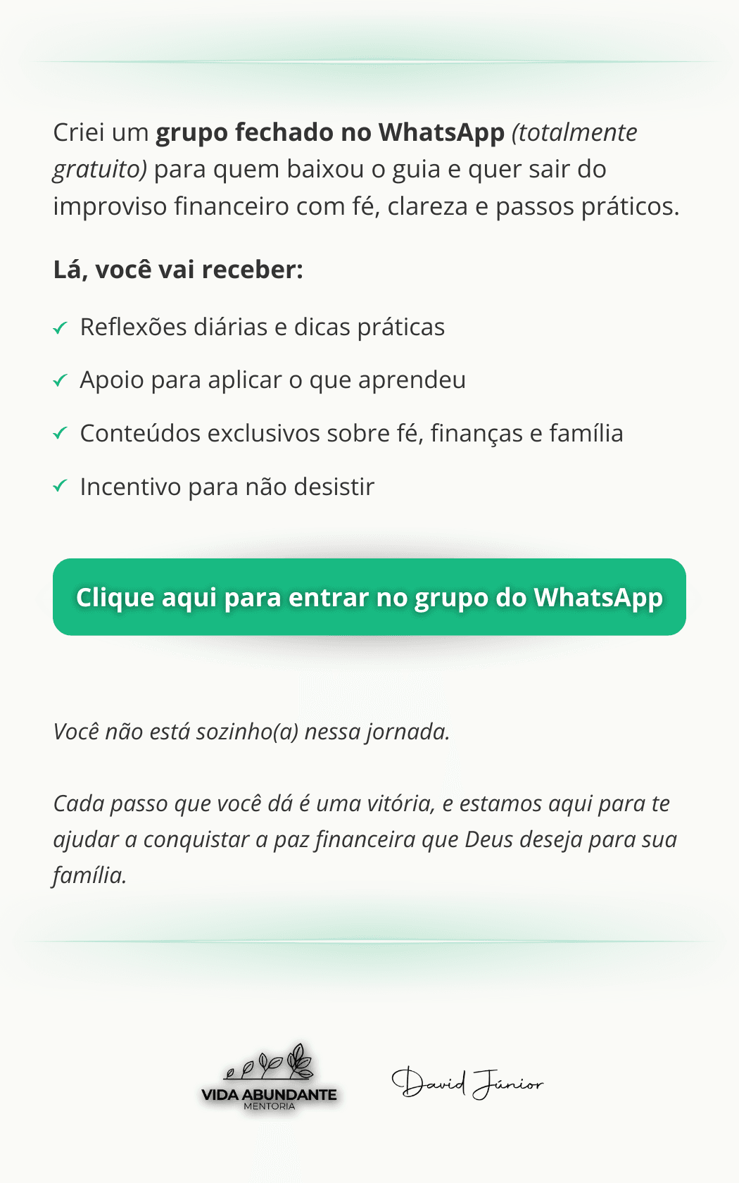 Obrigado 01 Grupo Whatsapp